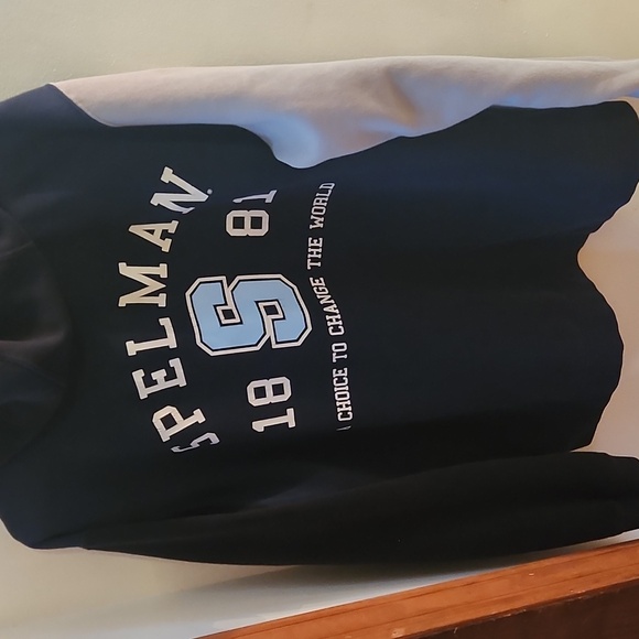 Nike Navy and Gray Hoodie with Spelman College Logo - Picture 3 of 7